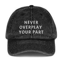 black  distressed embroidered cap